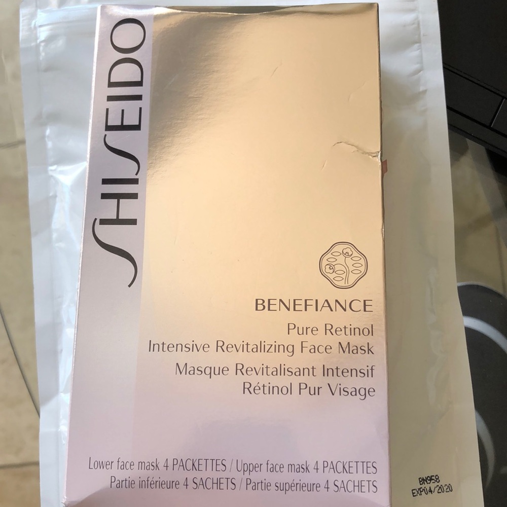 NEW Shiseido Benefiance Face Masks 4 upper 4 lower